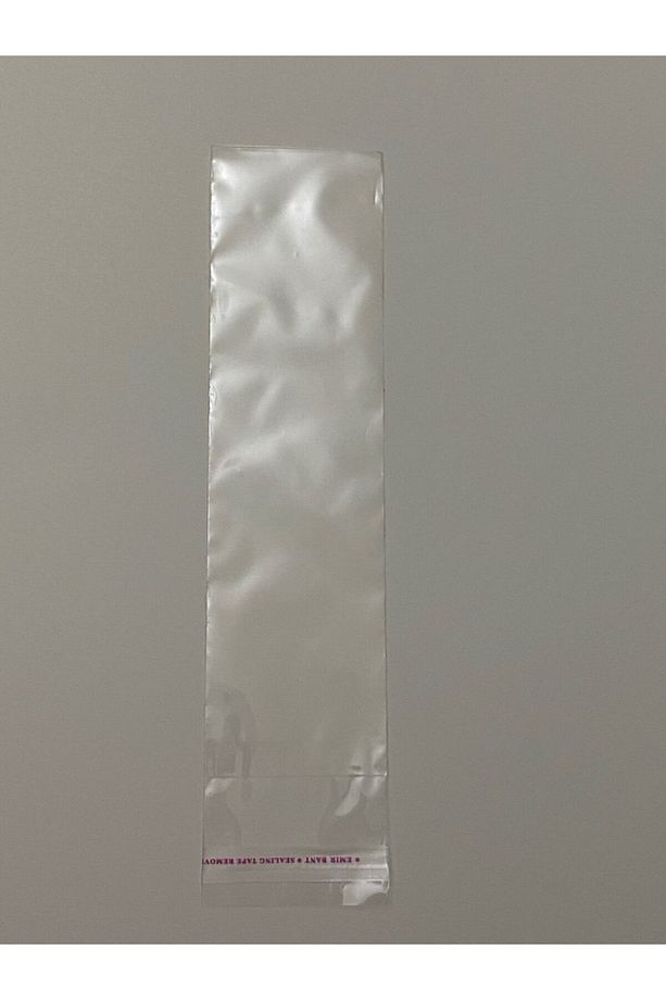 Şeffaf Yapışkanlı Poşet - Opp Kendinden Yapışkanlı Jelatin Parlak Poşet 8x30 Cm - 100 Adet - 4