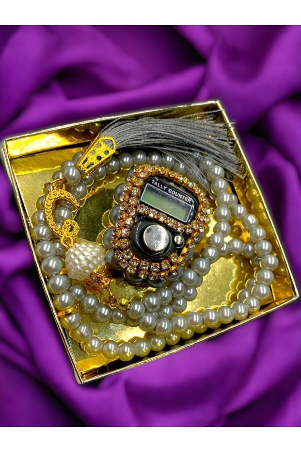 Gift Set with Stones, Zikirmatik and Prayer Beads in Box