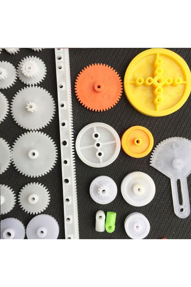 78 Parça Plastik Dişli Seti Rc Çark Arduino Oyuncak Robot Araba Mil Tekerlek - 5
