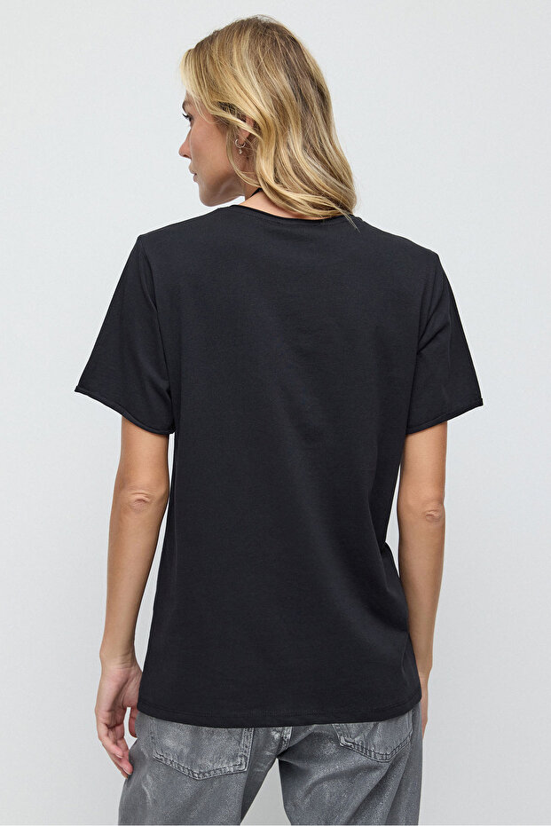 Printed Basic T-Shirt - 5