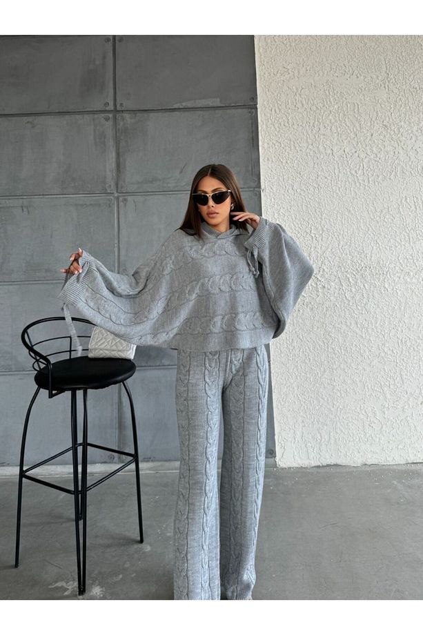 TRİKO KUMAŞ  SWTSHRT  PANTALON 2 Lİ TAKIM - 1