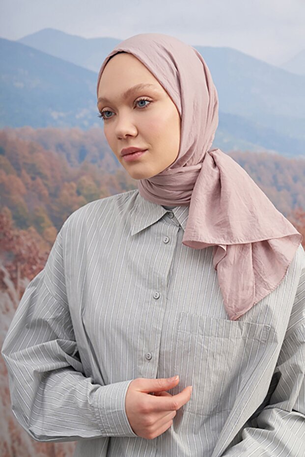 شال قطني ريفي من فرو المنك - 1