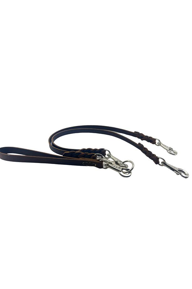 Premium Hakiki Deri (ikili) Çift Ve Tek Köpek Gezdirme Kayışı, Kısa Eğitim Kayışı 120x1.6 - 4