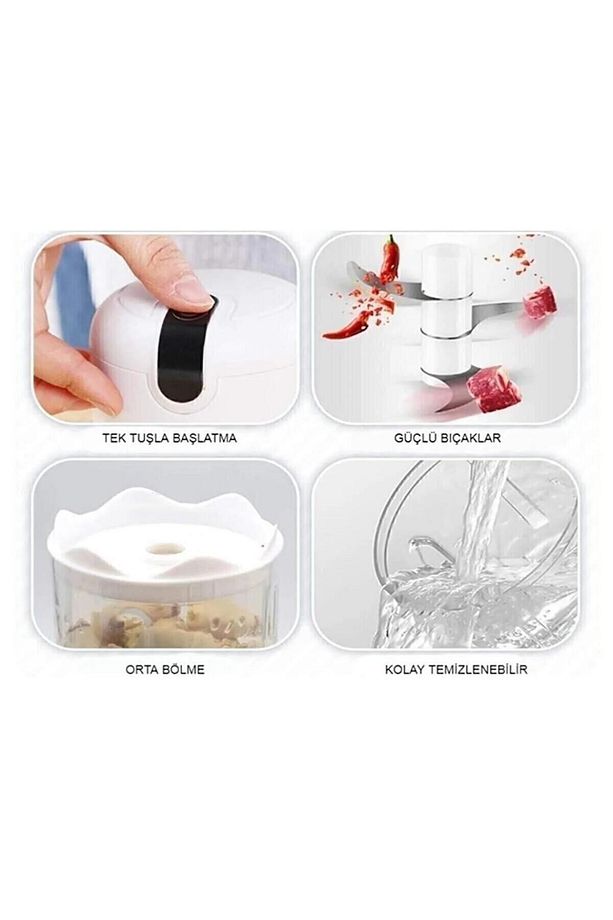 Şarjlı Gıda Doğrayıcı Mini Blender DN3559 - 2
