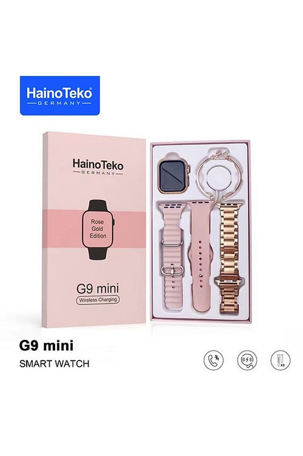 1.5" - 2" Haino Teko G9 Mini 3 Kordonlu Ve Aksesuarlı Akıllı Saat 300-400 mAh Yok Altın 1 Yıl Altın - 4