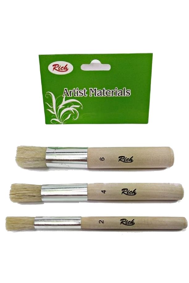 Fırça Stencıl 3 Lü Set 2-4-6 - 1