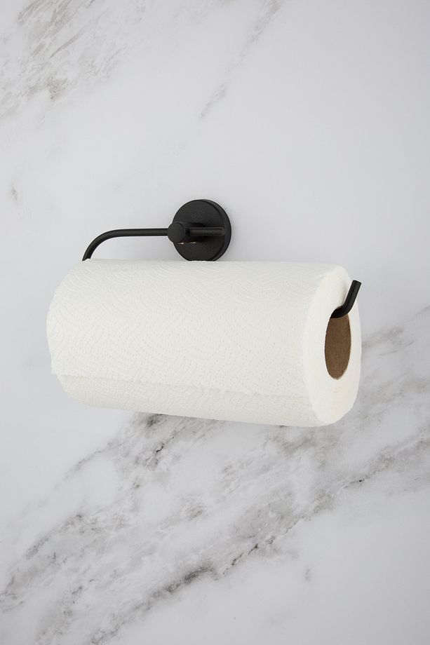 Siyah Kağıt Rulo Havluluk Banyo Askısı Peçetelik Rulo Kağıtlık - 1
