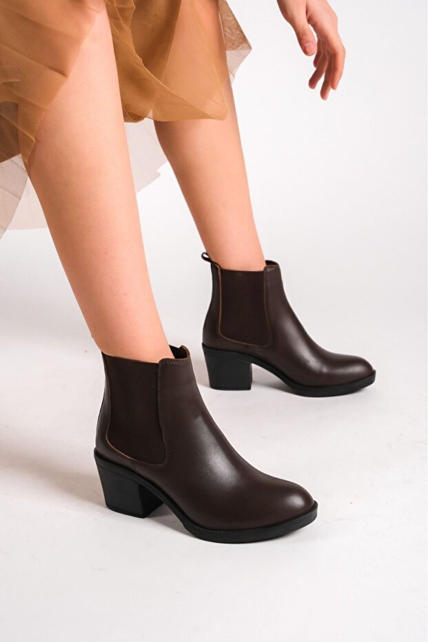 HAKİKİ DERİ KADIN LASTİKLİ BOT - 2