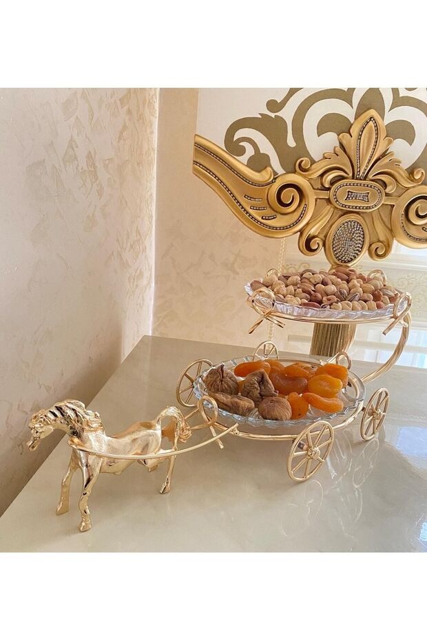 Çift Katlı Atlı Sunumluk Ikramlık - 1