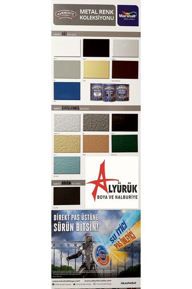 Hammerite Direkt Pas Üstü Çekiçlenmiş Metal Boyası Koyu Yeşil 0.75 Lt - 2