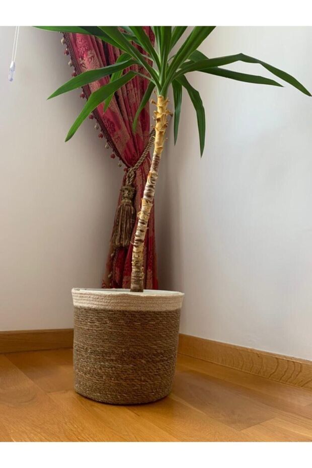 Hasır Örme Saksı 30 X 25 Cm - 2