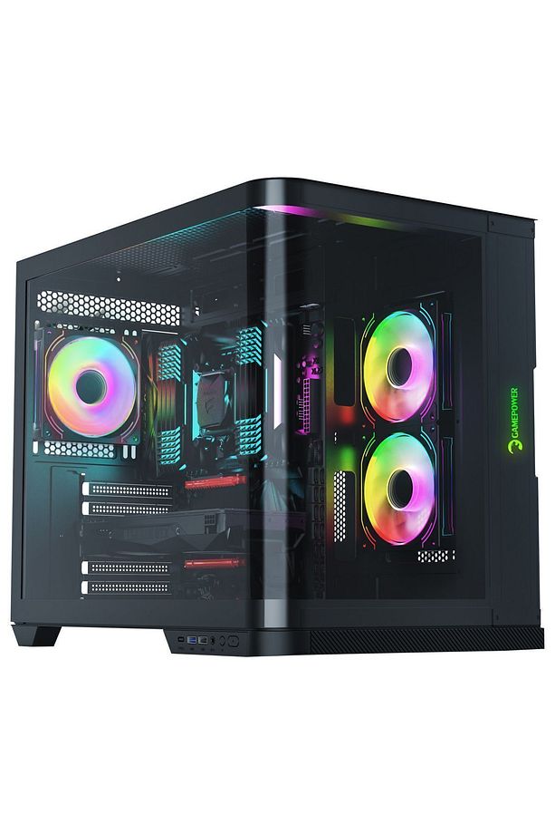 Warcry Vertex ARGB Kavisli Temper Cam Type-c Atx Gaming Kasa - 1