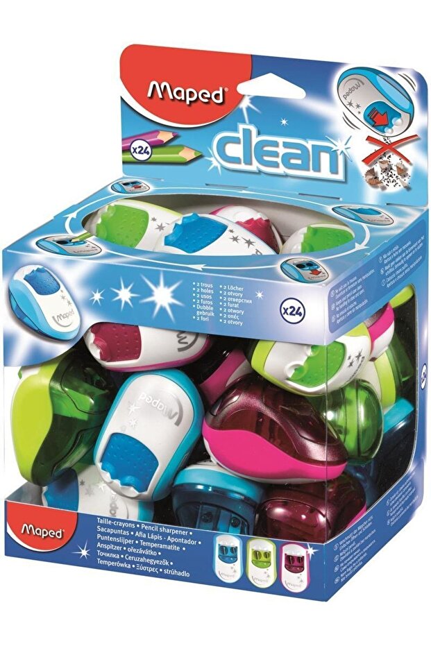 Clean Double Hole Pencil Sharpener030211 - 1