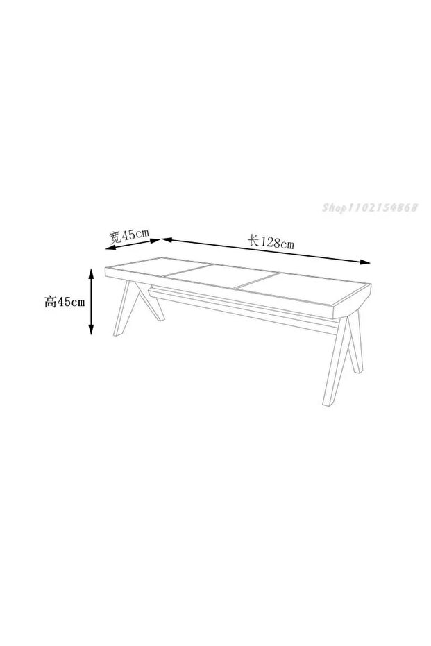 Bench ahşap puf - 5