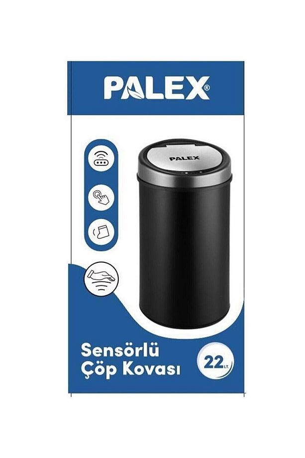 Sensörlü Çöp Kovası Siyah Usb Şarjlı 22 Lt - 1