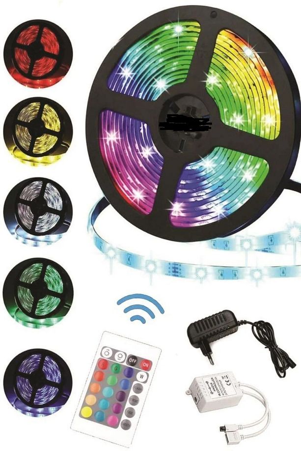 Smart Led 10 Metre Sese Duyarlı Kumandalı Bluetooth Ile Telefona Bağlanabilir Yeni Nesil Şerit Led - 4