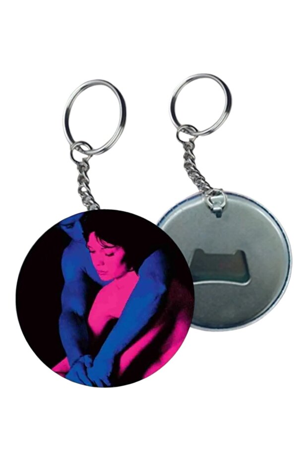 Tv Girl Who Really Cares Button Opener Keychain