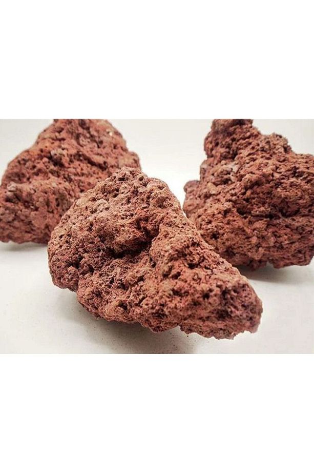 Turuncu Lav Kayası 4 Adet 5-7 Cm - Akvaryum Dekor Kayası - Taşı - 2