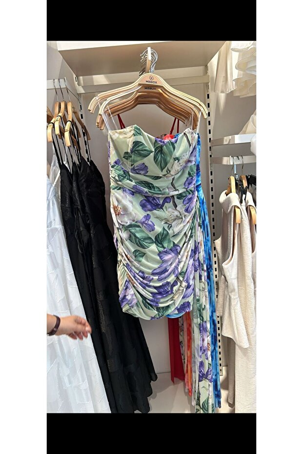 Drapeli, Mini Elbise - 2