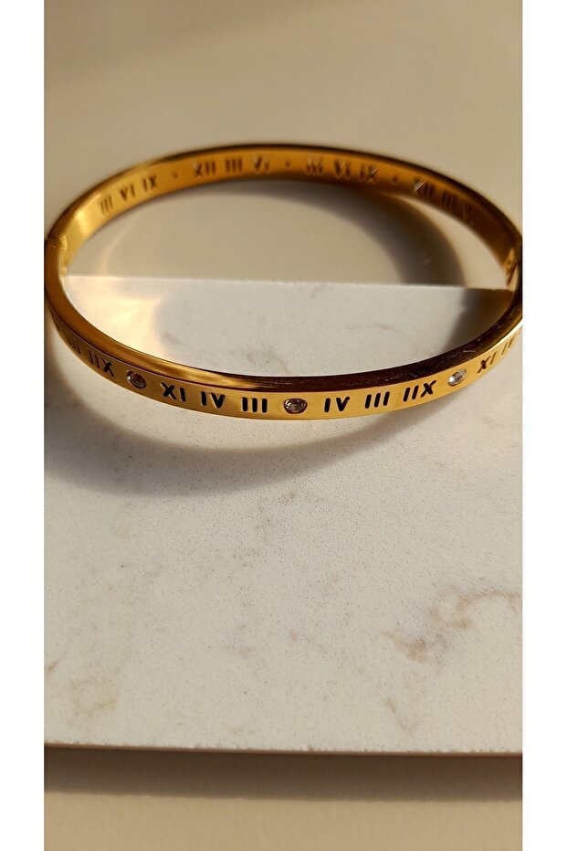 Steel Roman Numeral Stone Clamp Sayina Accessory