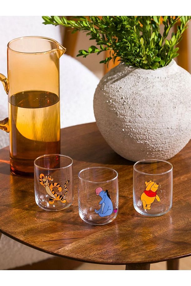 LCW HOME Winnie The Pooh Baskılı Cam Bardak 3'lü 280 Ml - 2