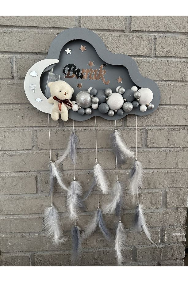 Ledli Bulut Bubble Bebek Kapı Süsü - 1