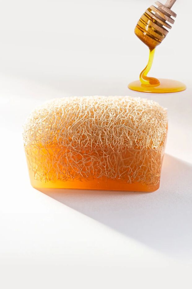 Donkey Milk Honey Pumpkin Fiber Soap 130 Gr