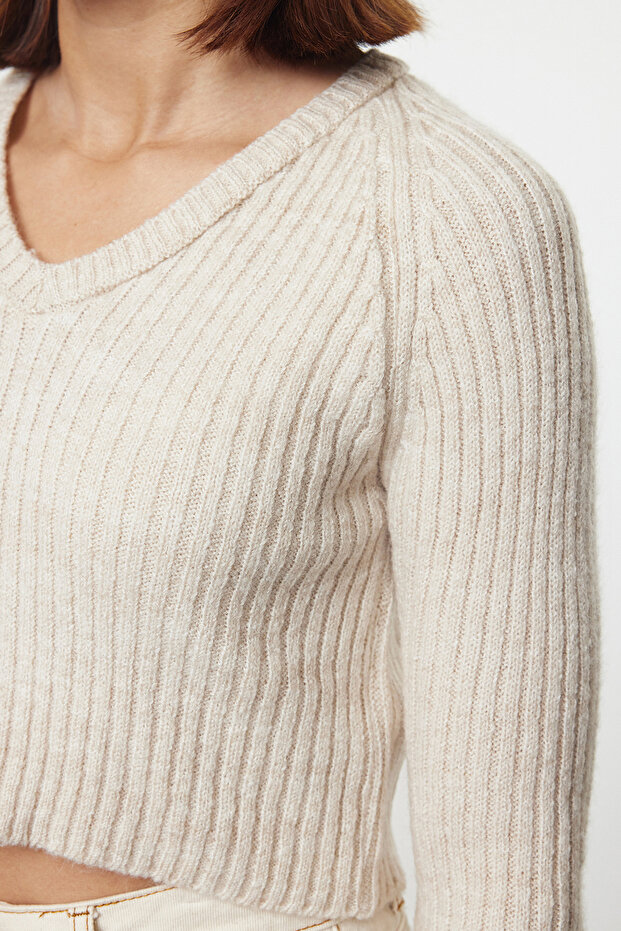 Stone Crop Basic-Strickpullover mit weicher Textur TWOAW22KZ1453 - 4