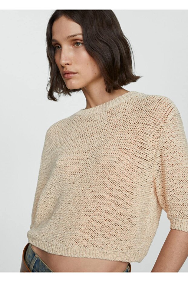 Kurzarmpullover aus 100 % Baumwolle - 5