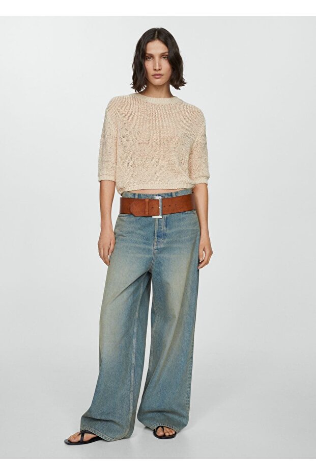 Kurzarmpullover aus 100 % Baumwolle - 2