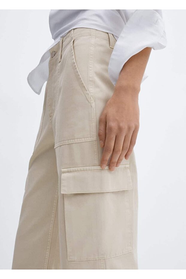 Cepli kargo jean pantolon - 5