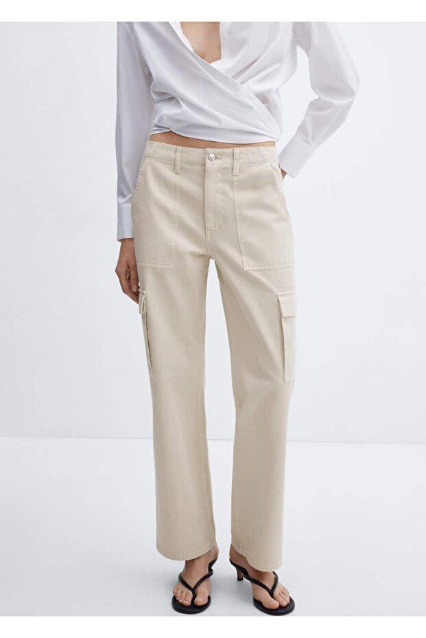 Cepli kargo jean pantolon - 1