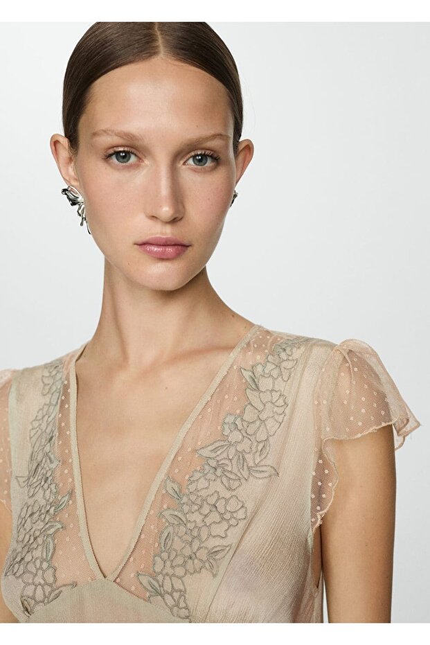 İşlemeli asimetrik bluz - 5