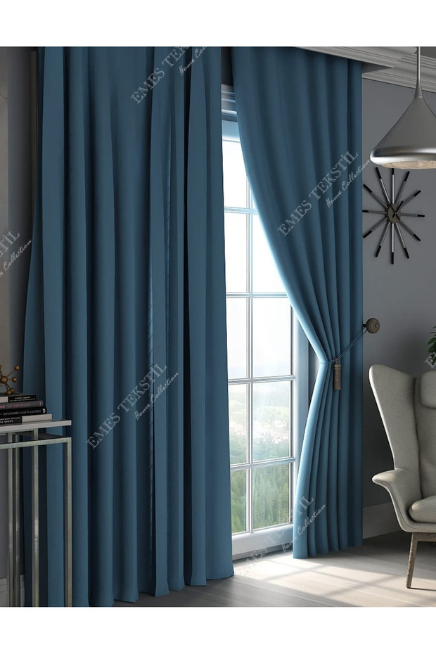 Mavi Blackout Karartma Perde - 2