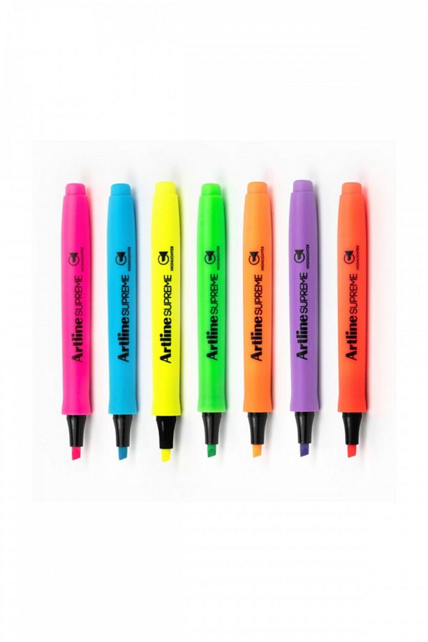 Supreme Highlighter Fosforlu Işaretleme Kalemi Set (7 RENK) - 1