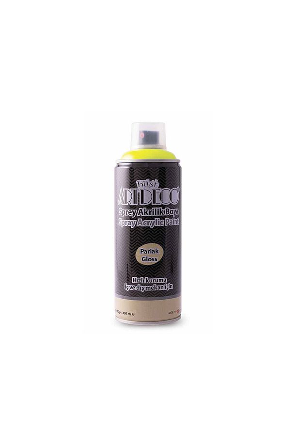 Akrilik Sprey Boya 400ml Neon Sarı 910 - 1