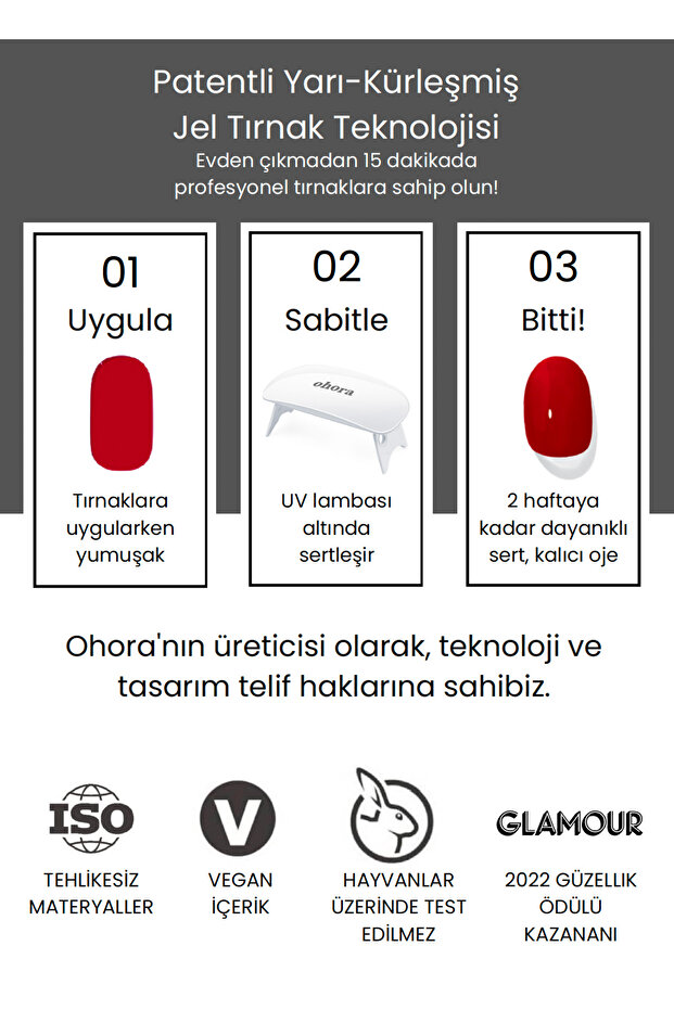 N Pixie Dust Jel Tırnak 30 Adet, 2 Kullanım - 8