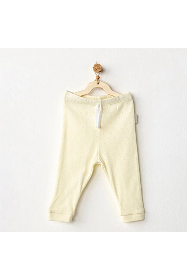 Andy Wawa Pantolon Jacquard Basic Sarı - 1