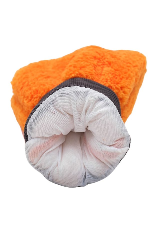 Welsoft Car Wash Glove Lined Vehicle Cleaning Microfiber Car Polish Glove Orange