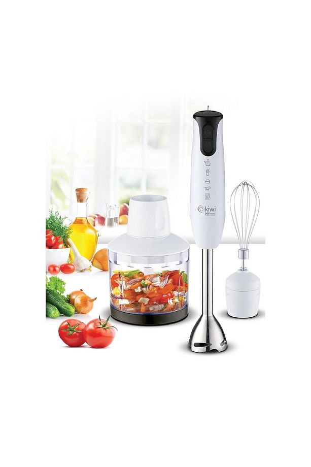 Kiwi KHB-4440 Blender Set, 650 W, 0.5 L Hazne, 2 Hız Ayarı, Beyaz - 1