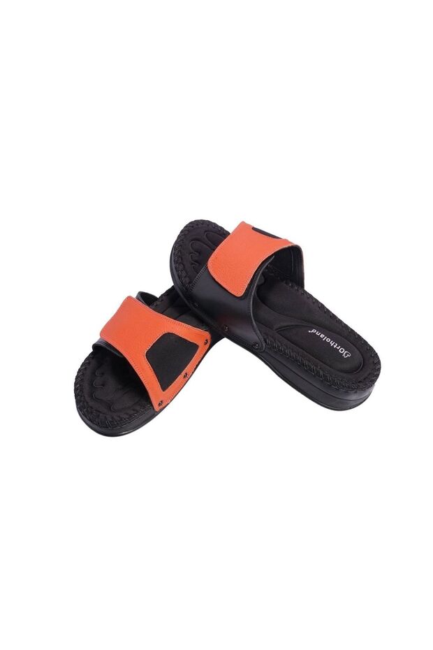 شبشب ذاكرة Hallux Valgus باللون الأسود والبرتقالي
