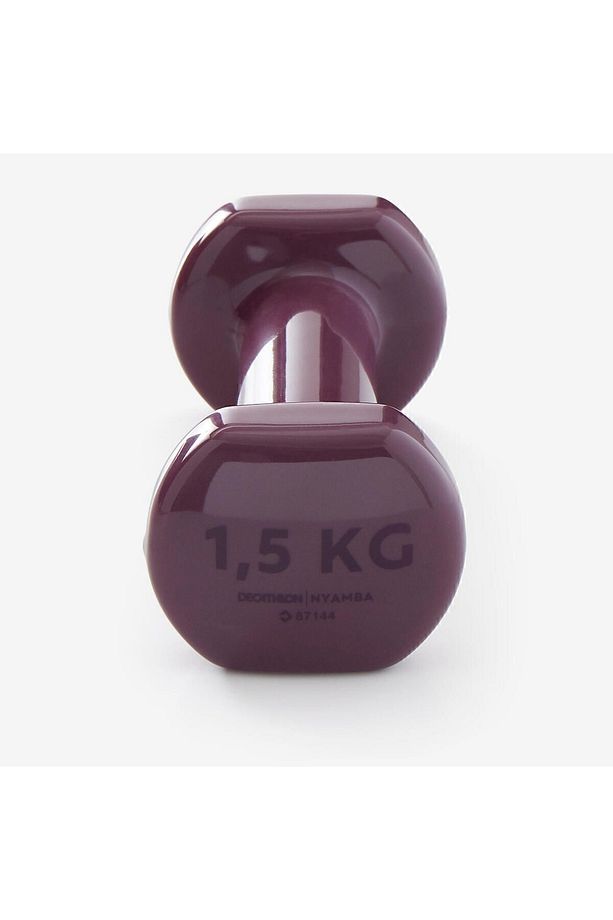 Tek Ebat Domyos 1,5 Kg Dambıl X2 - Fitness Hafif Antrenman Dambıl Seti Mor 1,5 Kg Döküm - 2