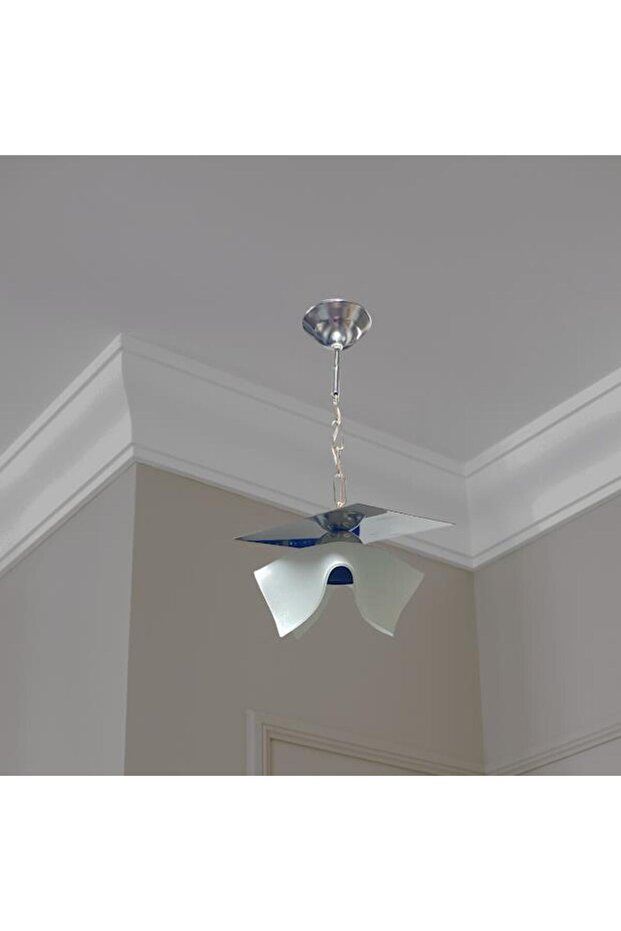 Ender Tekli Avize Beyaz Cam - 1