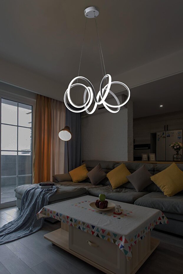 Aurora Ledli Avize Beyaz - 1