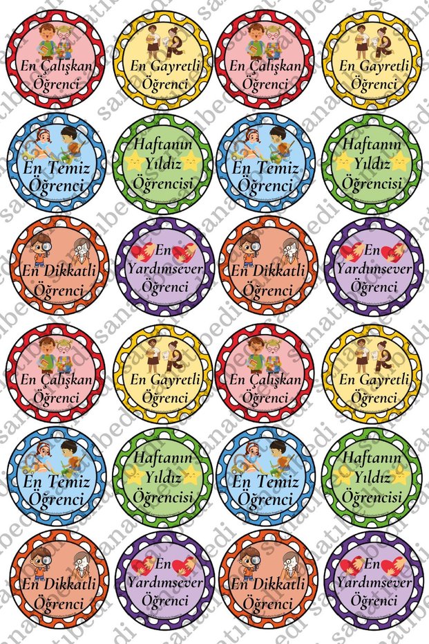 Classroom's Top Sticker for Teachers - 100pcs school homework labels