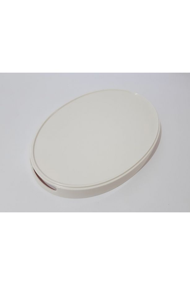 Çay Tepsi Desenli Oval Melamin Çay Tepsisi Servis Tepsi - 6