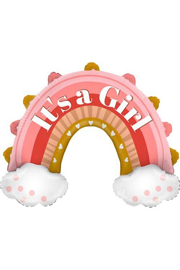 Its a Girl Rainbow Foil Balloon 32 Inches 72 cm