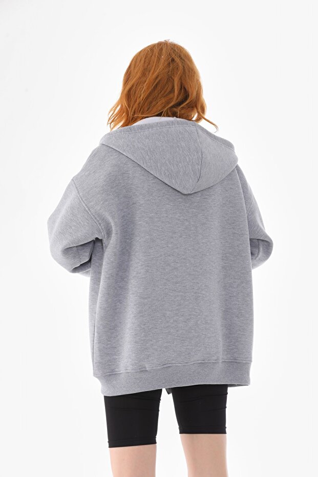 انغلق سويت شيرت كبير الحجم - 5