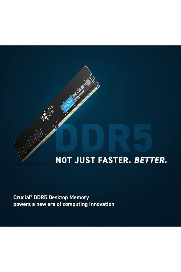 Ct8g48c40u5 - 8gb Ddr5-4800 Udımm Pc Ram Bellek Cl40 (16gbit) - 4