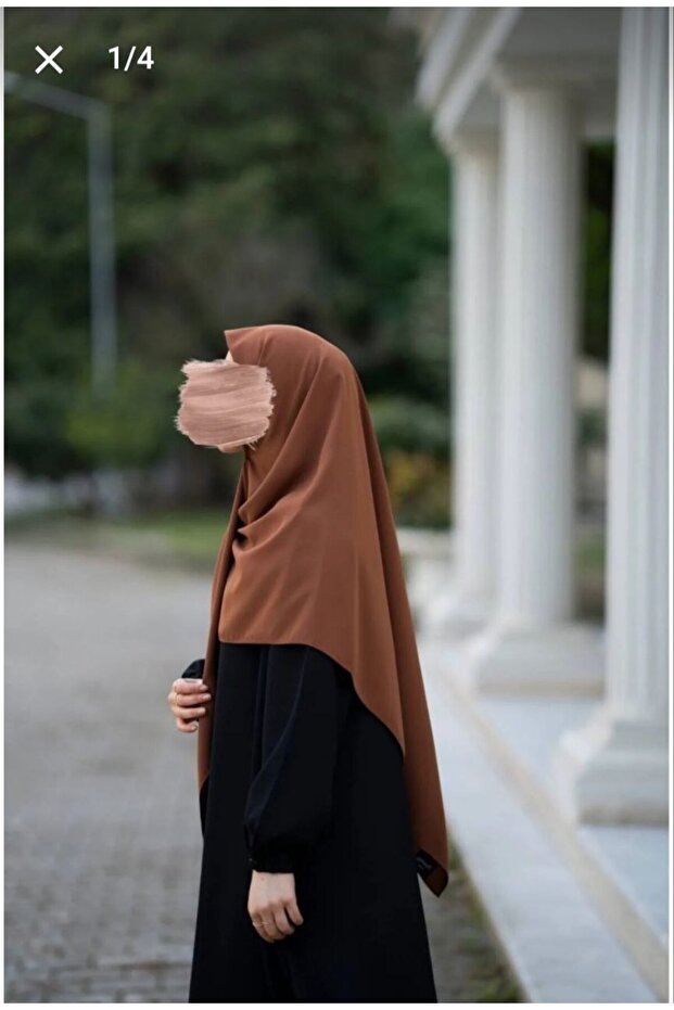 وشاح القرفة كبير الحجم من حرير المدينة